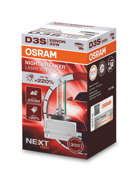 D3S 12/24V XENARC® NIGHT BREAKER® LASER +220% 3 Jahre Garantie 1 St. OSRAM